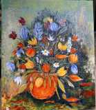 Bont-boeket-olieverf-op-doek