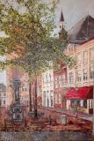 De-Markt-in-Grave-olieverf