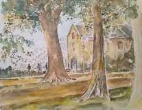 Aquarel-Sint-Nicolaaskapel-Valkhof-Nijmegen